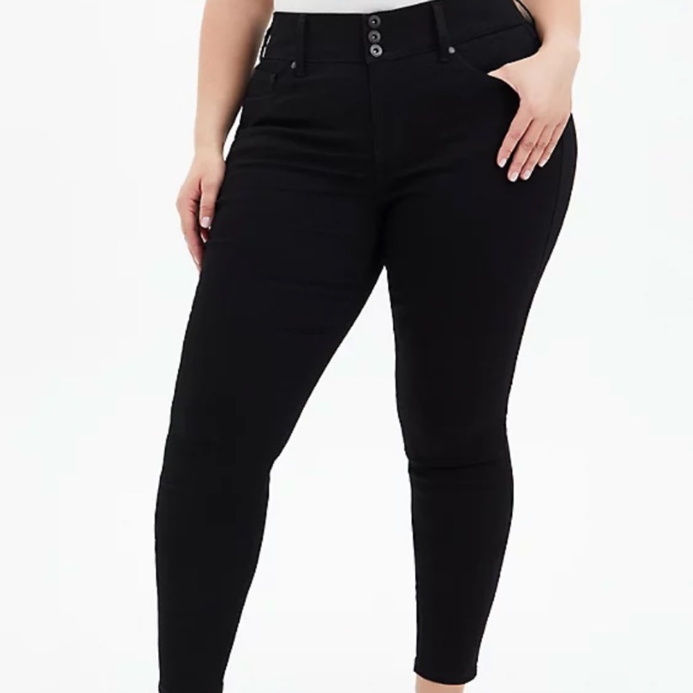Torrid black jegging. Size 22T.